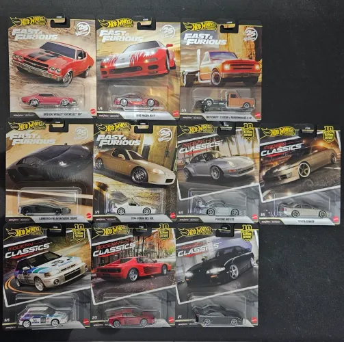 Hot Wheels Car Culture e Velozes e Furiosos Premium - A partir de R$ 70,00