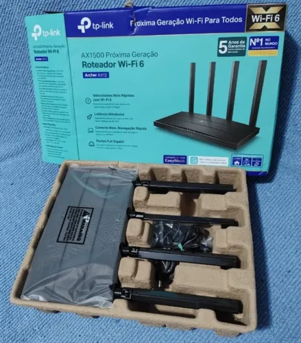 Roteador Tp-link Wi-fi 6 Archer Ax12 Ax1500 Gigabit 5g 2.4g