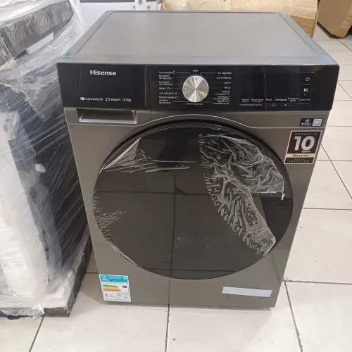 Lava e seca Hisense 11k/7Kg Cinza BARATO