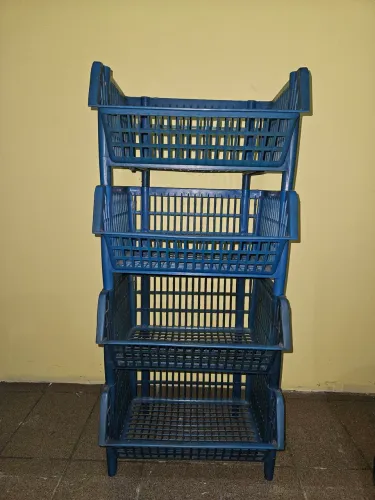 Cesto expositor empilhavel plástico