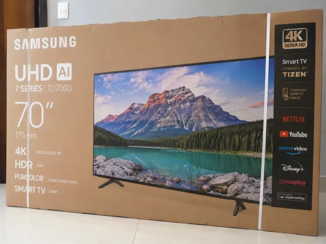 Tv 70 p/ Samsung 4k nova lacrada 