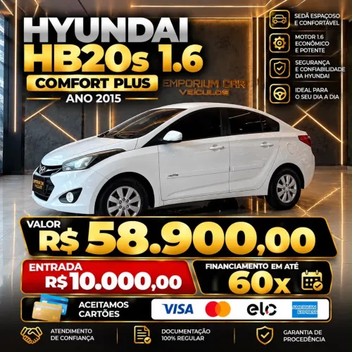 Hyundai HB20S C.style/c.plus1.6 Flex 16V Aut. 4P 2015