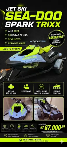 Jet ski Spark trixx 2024 seadoo 3up
