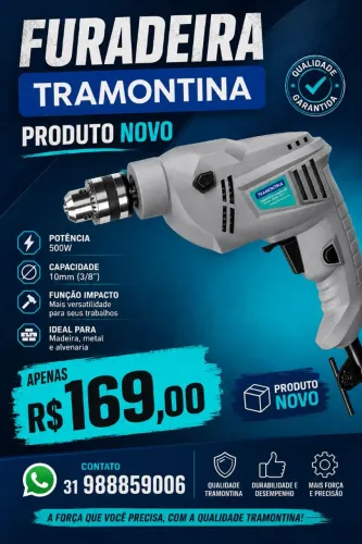Furadeira Tramontina 500w 127v