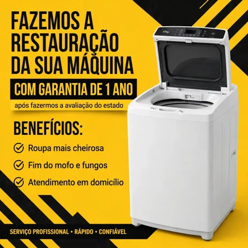 Restauramos sua máquina com garantia de um ano , após valemos a avaliação.