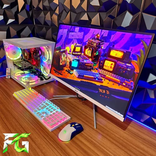 Pc Gamer Ryzen 5 5600G - RTX 3050 6GB - Monitor Gamer Ninja 240Hz QHD 27POL