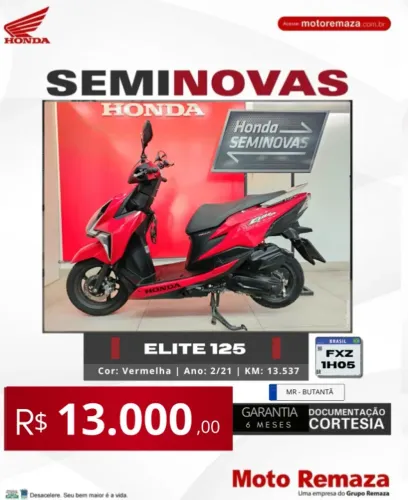 ELITE 125 2021 ( TRANSF GRÁTIS )