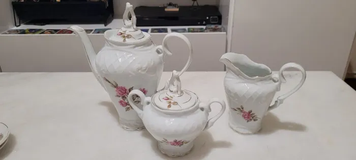 3 peças porcelana SCHMIDT antiga