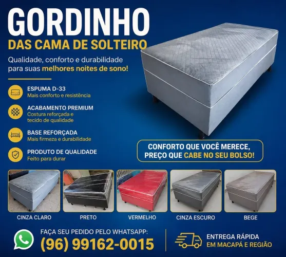 Venha aproveitar promoção de preço baixo de cama de solteiro 400