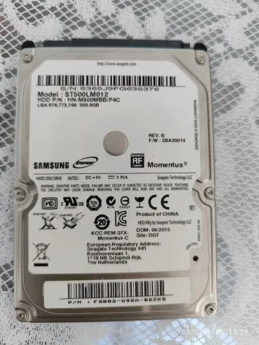 Hd Interno Samsung Momentus St500lm012 500gb
