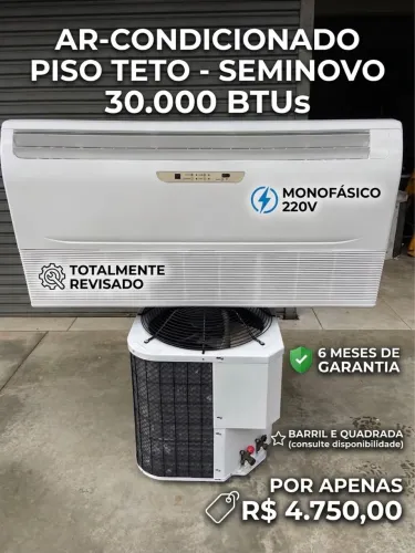 Ar-Condicionado Piso Teto 30.000 BTUs - Excelente Estado