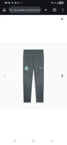 Calça Palmeiras Goleiro Treino Oficial Puma 2026<br>Tamanho GG <br>Produto novo com etiquet