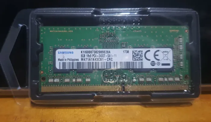 Memória RAM DDR4 8GB Samsung 2400mhz para notebook