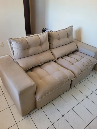 Sofá cama reclinável 3 lugares