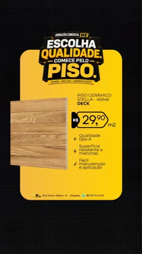 Cerâmica 46x46 Deck tipo A