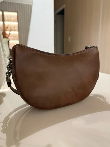 Bolsa Hobo Couro Arezzo Marrom - Nunca usada