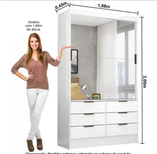 Guarda roupa modulado, usado EXCELENTE - para retirar