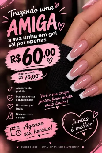 Promoção Unha em gel