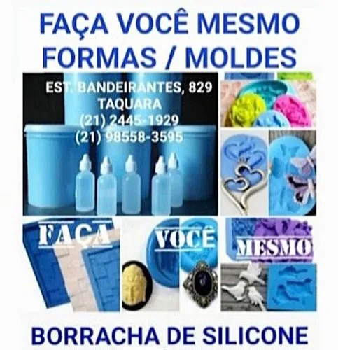 Faça Você Moldes / Formas BORRACHA DE SILICONE (Pote de 01 KG com catalisador)