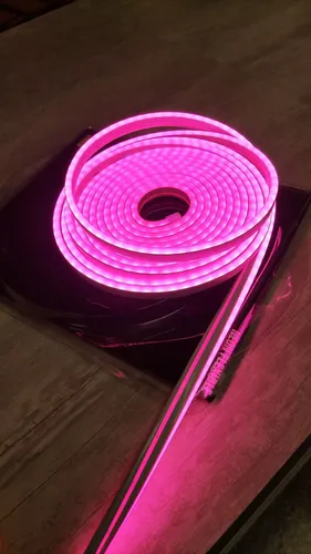 Fita Neon LED Rosa 10w 12v Rolo 5m