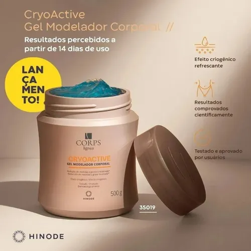 Lançamento! Gel Seca Barriga Cryoactive 500g Hinode Original