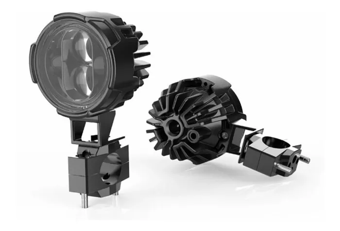 Kit Farol De Milha Auxiliar De Led Com Projetor Para Moto
