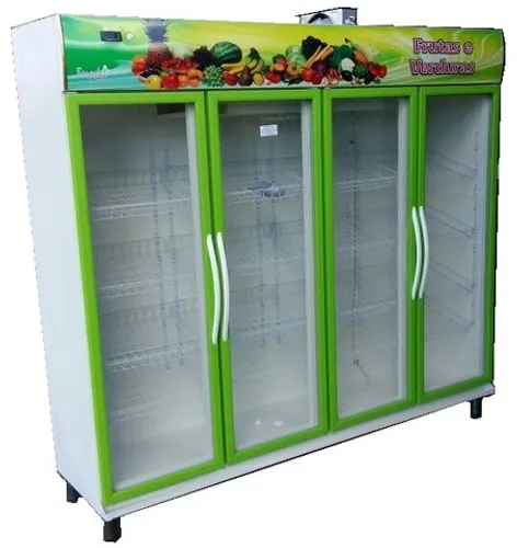 Balcão Refrigerado Expositor Frutas e Verduras 4 portas