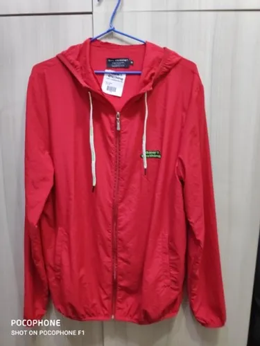 Casaco Corta Vento Baw Clothing Windbreaker Vermelho