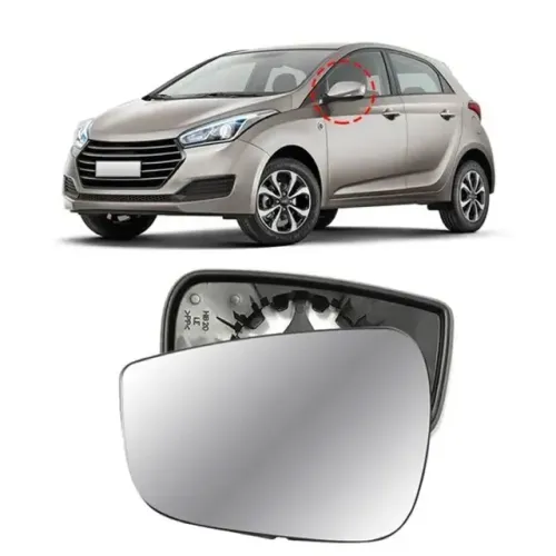 Lente Retrovisor Hyundai HB20 2013 à 2019 - Lente Esquerda