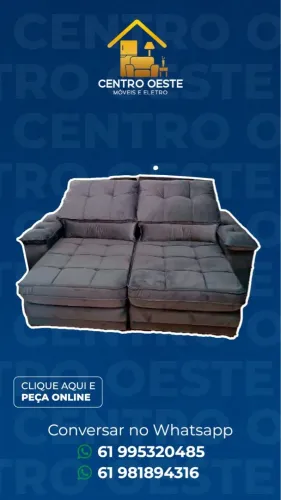 Sofá retrátil reciclável 2.20 novo a pronta entrega