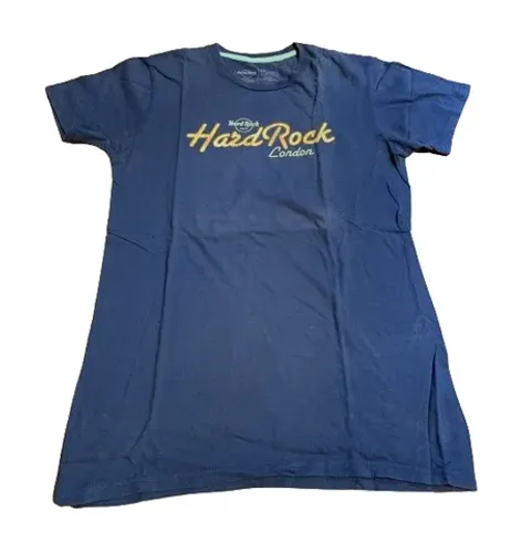 Camiseta Original Hard Rock Café London Azul Tamanho P Importada - Praticamente Nova