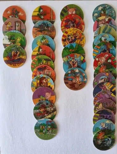 Magic Tazos Elma Chips Máskara e Tiny Toons 