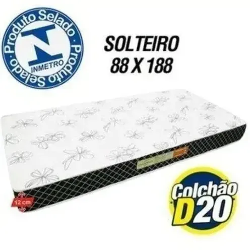 Colchão D20 Solteiro 10x 26,90 no cartão de crédito (Produto Novo)