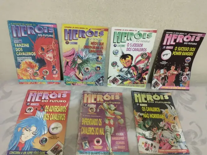 Heróis do Futuro 2 6 7 9 10 16 21 revistinhas antiga anos 90 editora Press