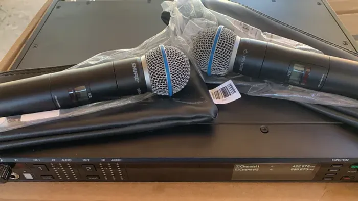 SHURE AXIENT G55  Com Talk. com 02 bastões Beta 58A, A Pronta entrega !!!!