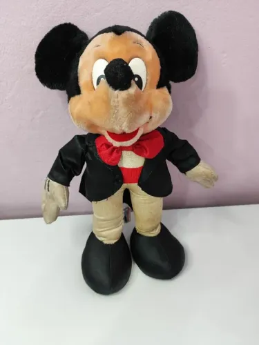 Boneco Pelúcia Mickey Antigo Disney 
