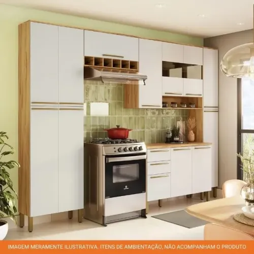 Cozinha Napoli Prime 100% MDF, 5 Peças - Ronipa