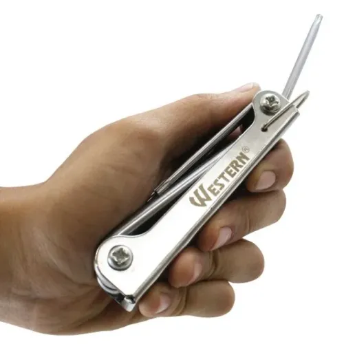 Jogo De Chave Tork Dobrável De 7 Pontas Com Furo - Western-1981