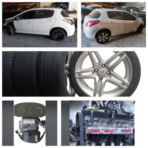 Peças Peugeot 308 2.0 motor modulo teto panorâmico rodas