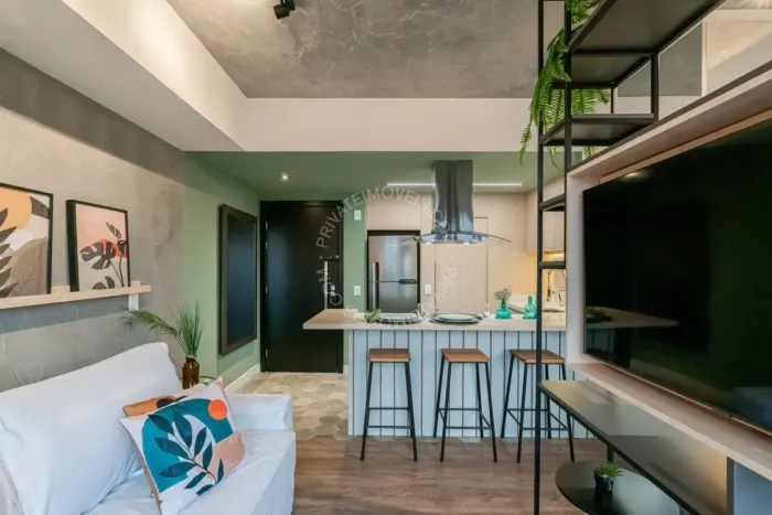 Apartamento mobiliado para alugar no Boa Vista com 1 quarto (1 suíte)