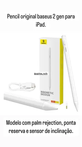 Pencil Baseus 2ª Gen para iPad palm rejection 