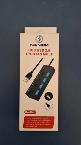 HUB USB 2.0 4 PORTAS MULT KA-H4U NOVO LACRADO FRETE GRÁTIS PARA MACEIÓ