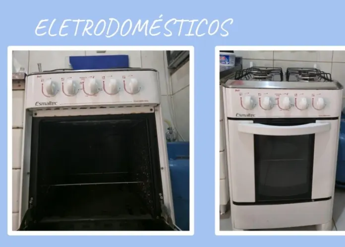 Fogão esmaltec 4 bocas com forno