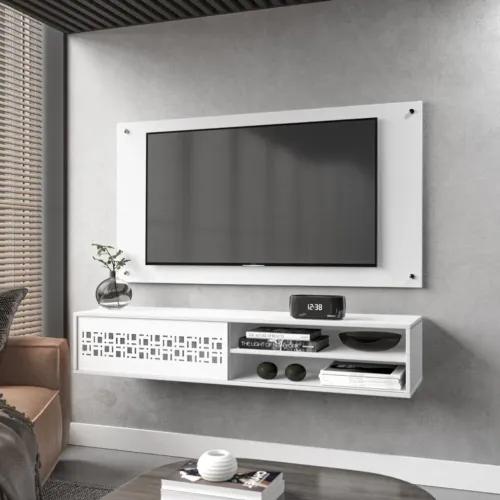 Painel + Rack Suspenso New Sorrento - Entrega Rápida