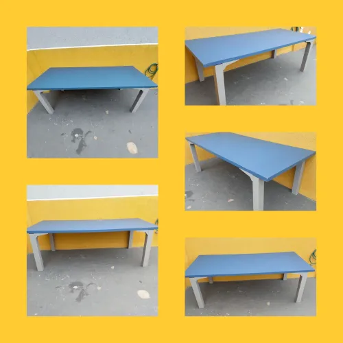 Mesa escritorio 2.10x90cm- azul