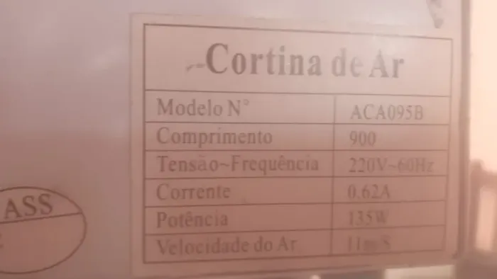 CORTINA DE AR 0,90 CTM TOTALINE C/ CONTROLE REMOTO