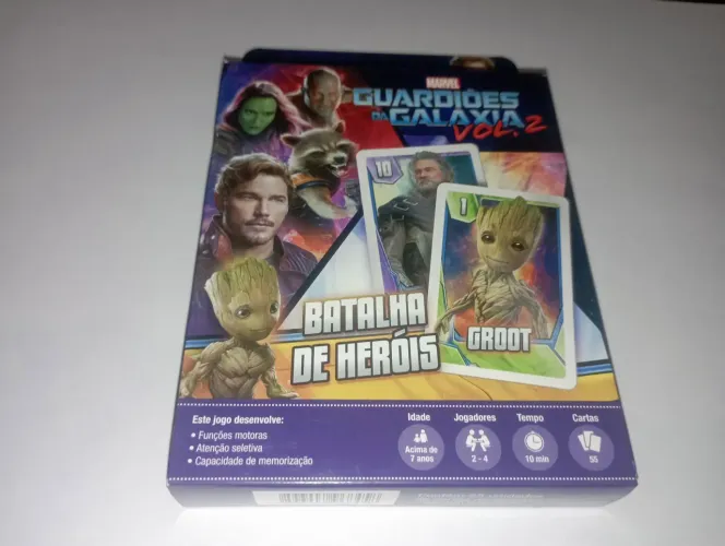 Jogo de cartas batalha de heróis. Guardiões da galáxia vol.2
