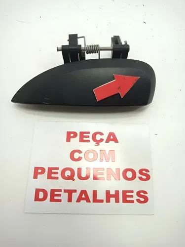 Maçaneta Tráseira Esquerda C/ Detalhe Renault Kwid 3cc 20059 Preto