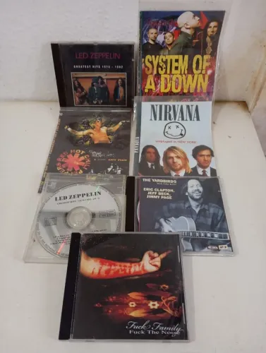 Coleção de CDs de Rock e Blues
