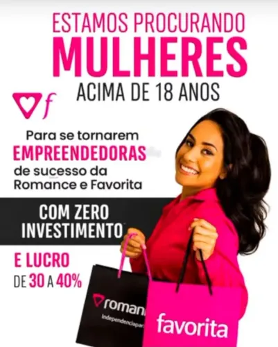 TEMOS VAGAS VENDAS ROMANCE FAVORITA